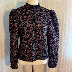 vintage 80s Belle France quilted puff sleeve jacket